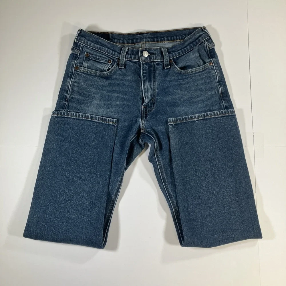 Levi's 541 Jeans Mens 30x28 Athletic Taper Stretch Blue Medium Wash Denim